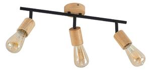 Lindby - Magniva 3 Stropné Lampa Wood/Black - Lampemesteren