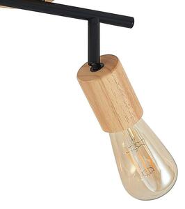 Lindby - Magniva 2 Stropné Lampa Wood/Black Lindby - Lampemesteren