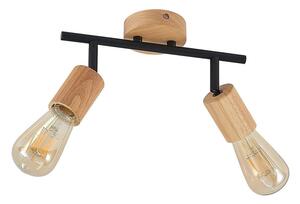 Lindby - Magniva 2 Stropné Lampa Wood/Black - Lampemesteren