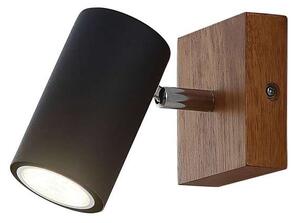 Lindby - Maniva Stropné Lampa Black/Wood Lindby - Lampemesteren