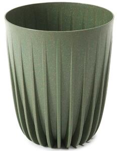 PLASTOVÝ KVETINÁČ STRIPPED ECO 23X19 CM ZELENÁ