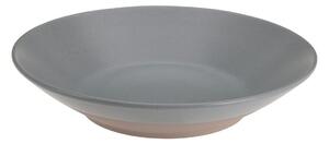 Kameninový hlboký tanier Clay, (fi) 21 cm, sivý