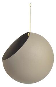 AYTM - Globe Hanging Flowerpot Ø21 Taupe - Lampemesteren