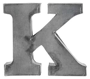 Plechové písmeno K, 5,5 cm