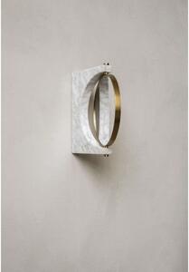 Audo Copenhagen - Pepe Marble Mirror Wall Brass/White - Lampemesteren