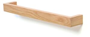 Nástenný držiak na osušky z dubového dreva Wireworks Mezza, dĺžka 60 cm