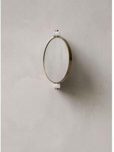 Audo Copenhagen - Pepe Marble Mirror Wall Brass/White - Lampemesteren