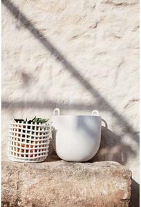 Ferm LIVING - Ceramic Basket Large Off-White ferm LIVING - Lampemesteren
