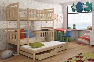 Detská posteľ 80 x 180 cm VIOLA (s roštom a úl. priestorom) (borovica). Vlastná spoľahlivá doprava až k Vám domov. 1013160