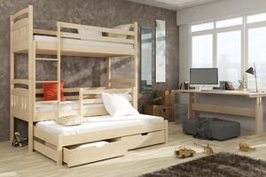 Detská posteľ 80 x 180 cm IVA (s roštom a úl. priestorom) (borovica). Vlastná spoľahlivá doprava až k Vám domov. 1013164