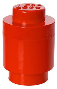 Červený úložný okrúhly box LEGO®, ⌀ 12,5 cm