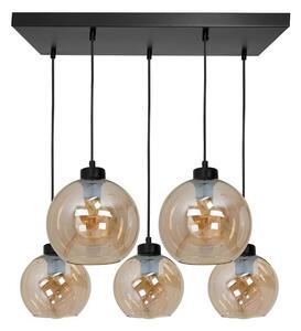 Milagro Luster na lanku SOFIA 5xE27/60W/230V hnedá MI1261 + záruka 3 roky zadarmo