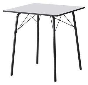 Jedálenský stôl 70 MALAK (biela + čierna) (pre 4 osoby). Vlastná spoľahlivá doprava až k Vám domov. 1091470