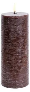 Uyuni - Pillar Candle LED 7,8x20,3 cm Rustic Brown Uyuni - Lampemesteren