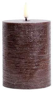 Uyuni - Pillar Candle LED 7,8x10,1 cm Rustic Brown Uyuni - Lampemesteren