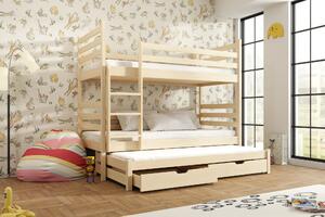 Detská posteľ 80 x 180 cm TORI (s roštom a úl. priestorom) (borovica). Vlastná spoľahlivá doprava až k Vám domov. 1013212