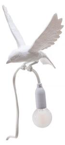 Seletti - Sparrow Landing Lampa so Štipcom White - Lampemesteren