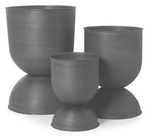 Ferm LIVING - Hourglass Pot Small Black ferm LIVING - Lampemesteren