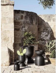 Ferm LIVING - Hourglass Pot Extra Small Black ferm LIVING - Lampemesteren