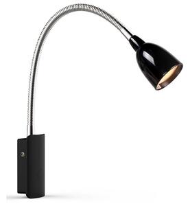 Markslöjd Markslöjd 105940 - LED Nástenná lampička TULIP LED/2,5W/230V čierna ML1028 + záruka 3 roky zadarmo
