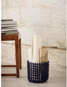 Ferm LIVING - Ceramic Basket Large Blue ferm LIVING - Lampemesteren