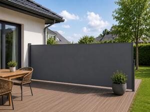 Výsuvná bočná clona, 500 x 180 cm, tmavošedá