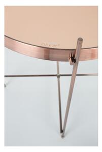 Odkladací stolík v medenej farbe Zuiver Cupid, ø 43 cm