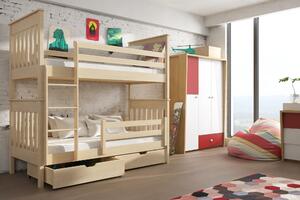 Detská posteľ 80 x 190 cm Brad (s roštom a úl. priestorom) (borovica). Vlastná spoľahlivá doprava až k Vám domov. 1013364