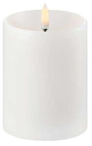 Uyuni - Pillar Candle LED w/shoulder Nordic White 7,8 x 10 cm - Lampemesteren