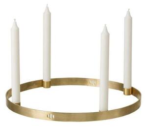 Ferm LIVING - Candle Holder Circle Large Brass ferm LIVING - Lampemesteren