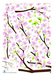 Sada samolepiek Ambiance Tree Branch Pink Flowers