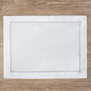 SADA 4 KS PRESTIERANIE NA STÔL MADELE 30X40 CM BIELA