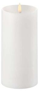 Uyuni - Pillar Candle LED w/shoulder Nordic White 7,8 x 15 cm - Lampemesteren