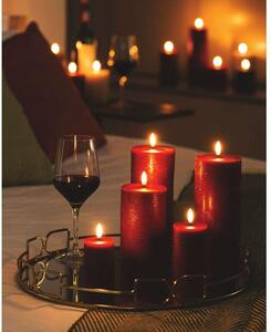 Uyuni Lighting - Pillar Candle LED 7,8x20,3 cm Rustic Carmine Red Uyuni Lighting - Lampemesteren