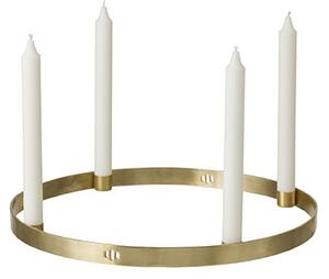 Ferm LIVING - Candle Holder Circle Small Brass ferm LIVING - Lampemesteren