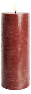 Uyuni - Pillar Candle LED 7,8x20,3 cm Rustic Carmine Red Uyuni - Lampemesteren