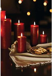 Uyuni Lighting - Pillar Candle LED 7,8x20,3 cm Rustic Carmine Red Uyuni Lighting - Lampemesteren