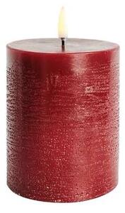Uyuni - Pillar Candle LED 7,8x10,1 cm Rustic Carmine Red Uyuni - Lampemesteren