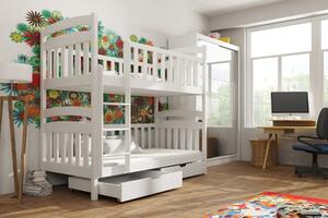 Detská posteľ 80 x 180 cm Marlo (s roštom a úl. priestorom) (biela). Vlastná spoľahlivá doprava až k Vám domov. 1013385