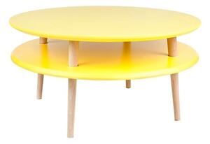 Žltý konferenčný stolík Ragaba UFO, ⌀ 70 cm