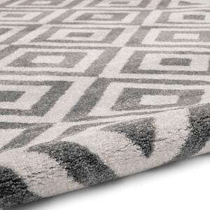 Sivo-biely koberec Think Rugs Matri×, 120 × 170 cm