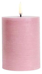 Uyuni - Pillar Candle LED 7,8x10,1 cm Rustic Dusty Rose Uyuni - Lampemesteren