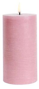 Uyuni - Pillar Candle LED 7,8x15,2 cm Rustic Dusty Rose Uyuni Lighting - Lampemesteren
