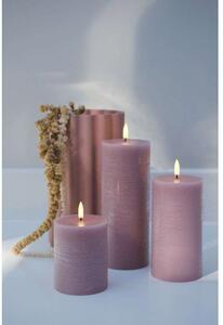 Uyuni Lighting - Pillar Candle LED 7,8x20,3 cm Rustic Dusty Rose Uyuni Lighting - Lampemesteren