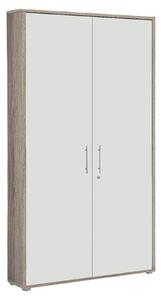 SKRINKA NA DOKUMENTY, biela, dub sonoma, 84,4/185,6/33 cm MID.YOU - Online Only kancelárie, Online Only