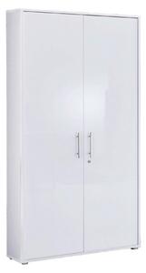 SKRINKA NA DOKUMENTY, biela, biela s vysokým leskom, 84,4/185,6/33 cm MID.YOU - Online Only kancelárie, Online Only