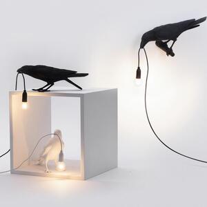 Seletti - Bird Lamp Looking Left Nástenné Svietidlo Black Seletti - Lampemesteren