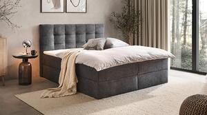 AMERICKÁ POSTEĽ, 160/200 cm, tmavosivá Boxxx - Online Only spálne, Online Only