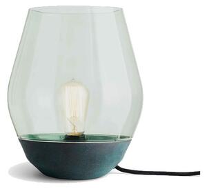 New Works - Bowl Stolová Lampa Verdigrised Copper/Light Green Glasss - Lampemesteren