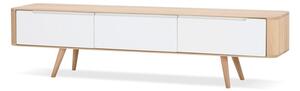 Televízny stolík z dubového dreva Gazzda Ena, 180 × 55 × 45 cm